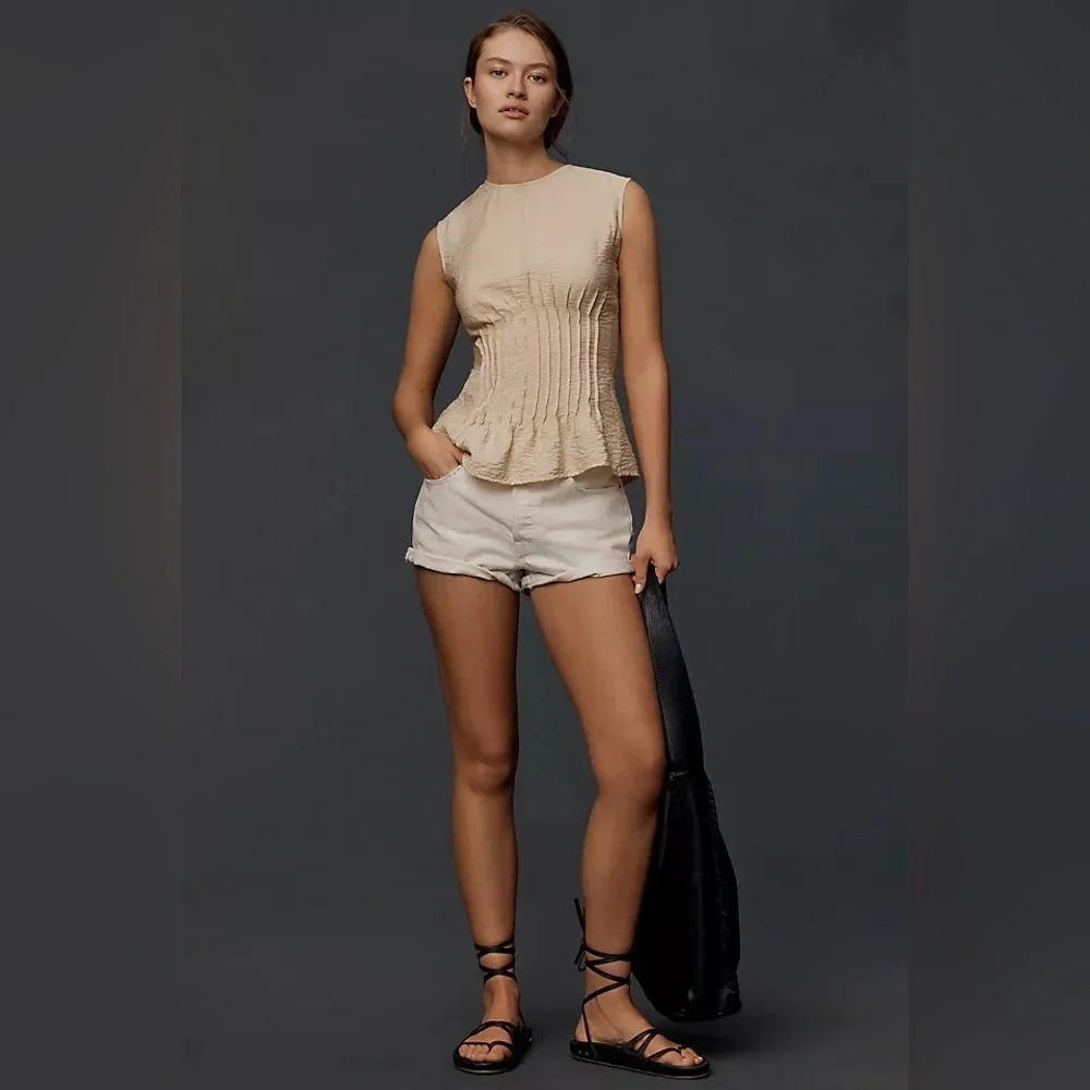 The Della Pleated-Waist Shell Top by Anthropologie. NWT! - Picture 4 of 4